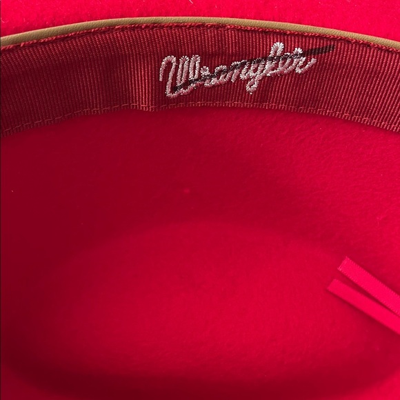 Free People X Wrangler Red Studded Cowboy Hat One Size main image 5